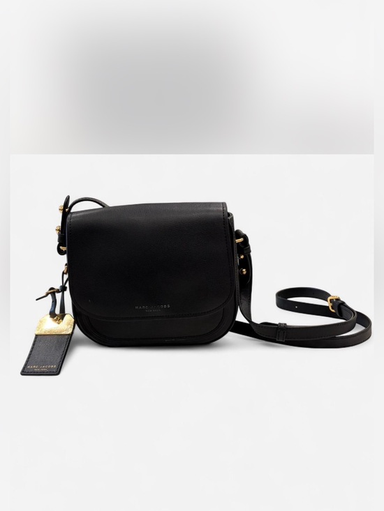 Marc Jacobs Handbags - Marc Jacobs Black Leather Saddle Crossbody Bag